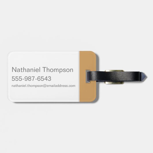 TAZ™ -ワイルドマン ラゲッジタグ (裏面横)