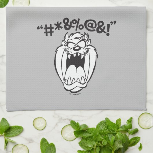 TAZ™叫び声 キッチンタオル (折り畳み)