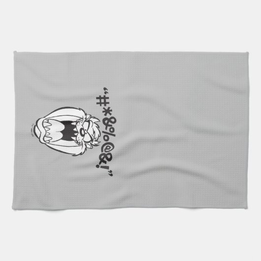 TAZ™叫び声 キッチンタオル (横)