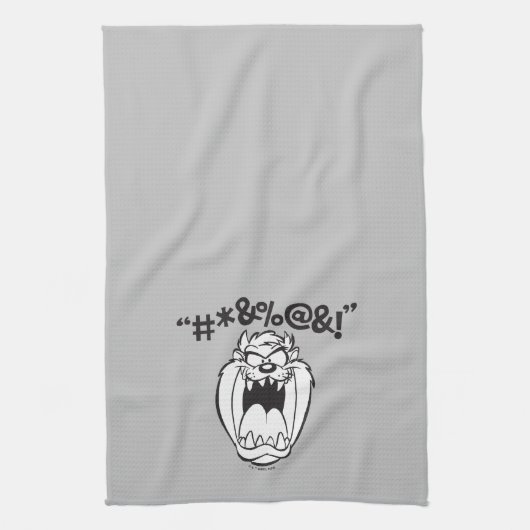 TAZ™叫び声 キッチンタオル (縦)