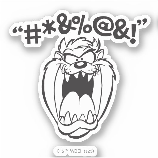 TAZ™叫び声 シール (正面)