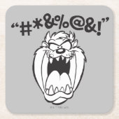 TAZ™叫び声 スクエアペーパーコースター (正面)