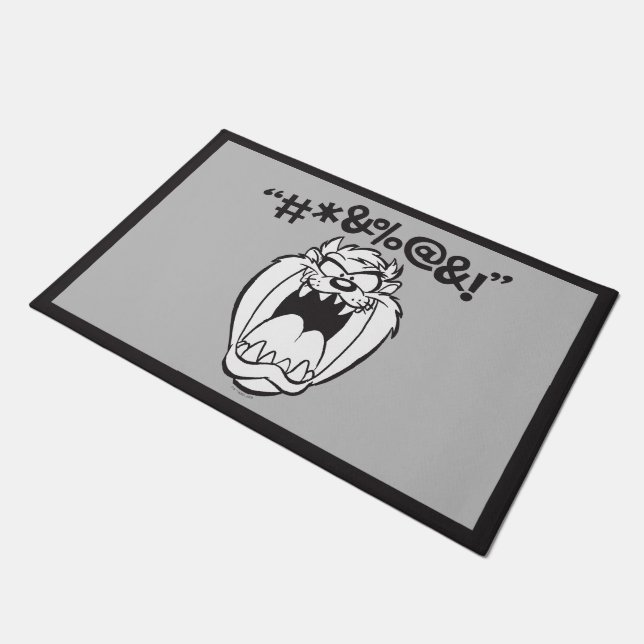 TAZ™叫び声 ドアマット (アングル)