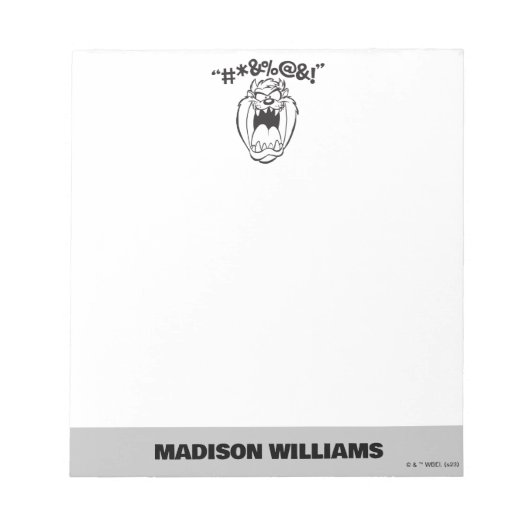 TAZ™叫び声 ノートパッド (正面)