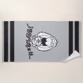 TAZ™叫び声 ビーチタオル (正面)