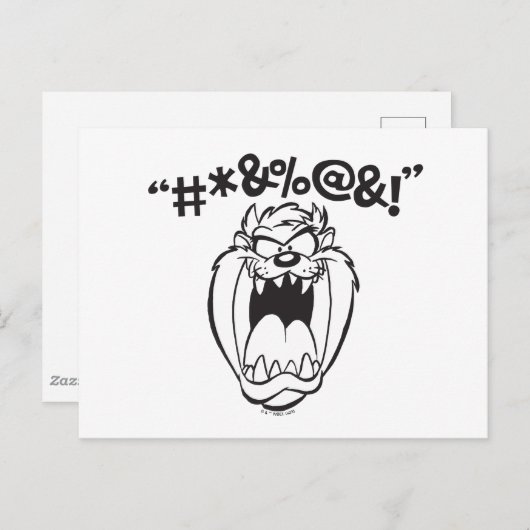 TAZ™叫び声 ポストカード (正面/裏面)