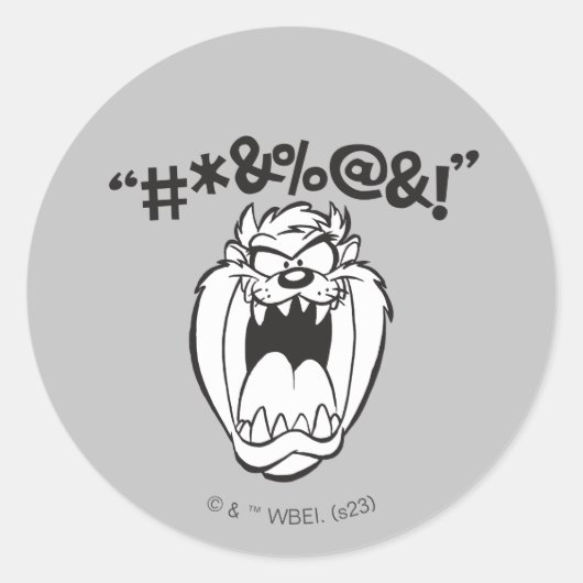 TAZ™叫び声 ラウンドシール (正面)