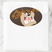 TAZ™悪のニヤニヤ 楕円形シール (バッグ)