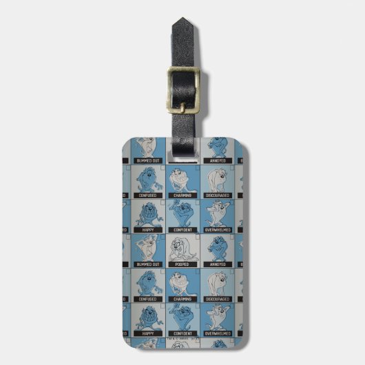 TAZ™感情チェックボックス ラゲッジタグ (正面縦)