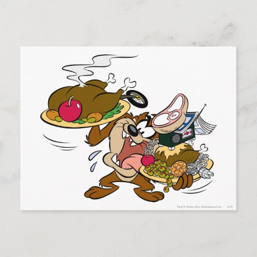 TAZ™感謝祭プレート シーズンポストカード (正面)