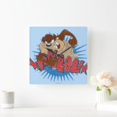 TAZ™検閲済み スクエア壁時計 (ホーム)