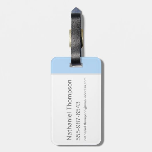 TAZ™検閲 ラゲッジタグ (裏面縦)