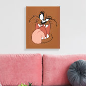 TAZ™熱狂するスマイル キャンバスプリント (インサイチュ (リビング))