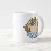 TAZ™特殊円グラフィック ジャンボコーヒーマグカップ (正面右)