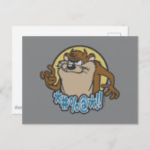 TAZ™特殊円グラフィック ポストカード (正面/裏面)