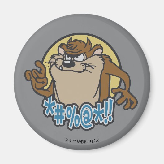 TAZ™特殊円グラフィック マグネット (正面)