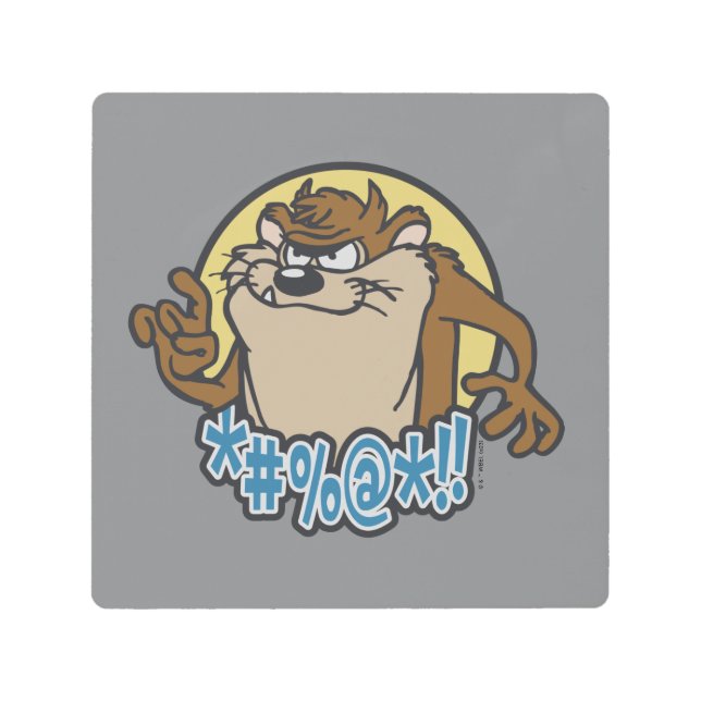 TAZ™特殊円グラフィック メタルプリント (正面)