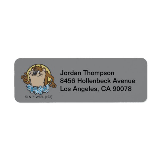 TAZ™特殊円グラフィック ラベル (正面)