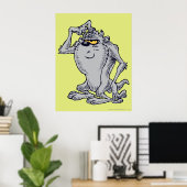 TAZ™考えるの芸術的デザイン ポスター (ホームオフィス)