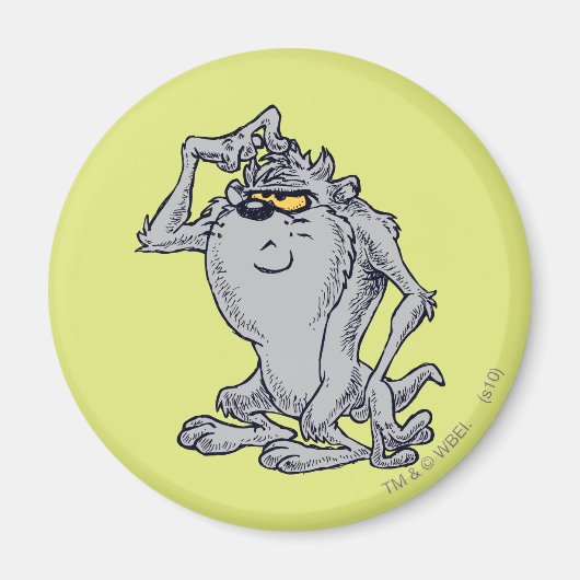 TAZ™考えるの芸術的デザイン マグネット (正面)