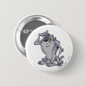 TAZ™考えるの芸術的デザイン 缶バッジ (正面&裏面)