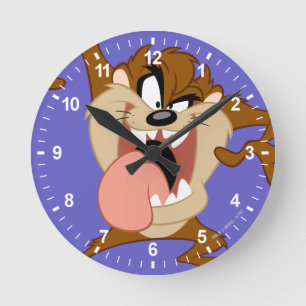 TAZ™ 舌を突き出す ラウンド壁時計