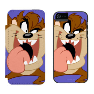 TAZ™ 舌を突き出す iPhone SE/5/5sウォレットケース