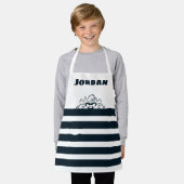 TAZ™隠れストライプ中 エプロン (着用した状態)