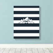 TAZ™隠れストライプ中 キャンバスプリント (インサイチュ (ウッドフロア))