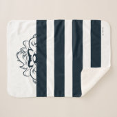 TAZ™隠れストライプ中 シェルパブランケット (正面(横))