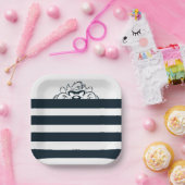 TAZ™隠れストライプ中 ペーパープレート (パーティー)