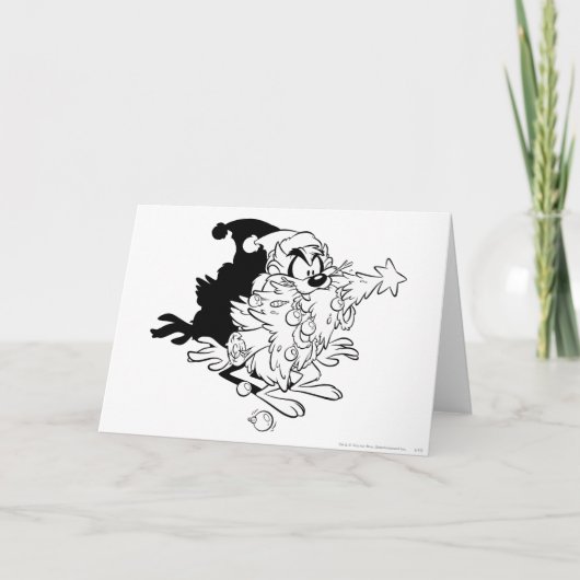 TAZ™食べ物のクリスマスツリー シーズンカード (正面)