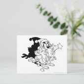 TAZ™食べ物のクリスマスツリー シーズンポストカード (スタンド正面)