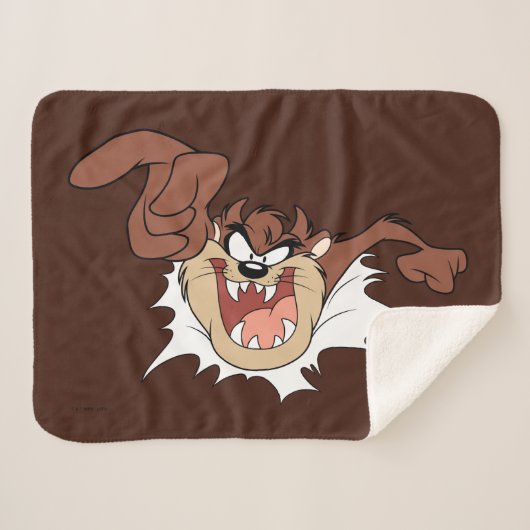 TAZ™ Bursting Through Page シェルパブランケット (正面(横))