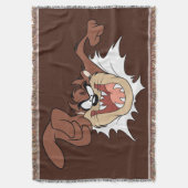 TAZ™ Bursting Through Page スローブランケット (正面縦)