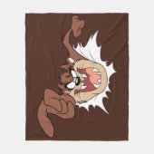 TAZ™ Bursting Through Page フリースブランケット (正面)