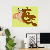 TAZ™ flying through the air ポスター (ホームオフィス)