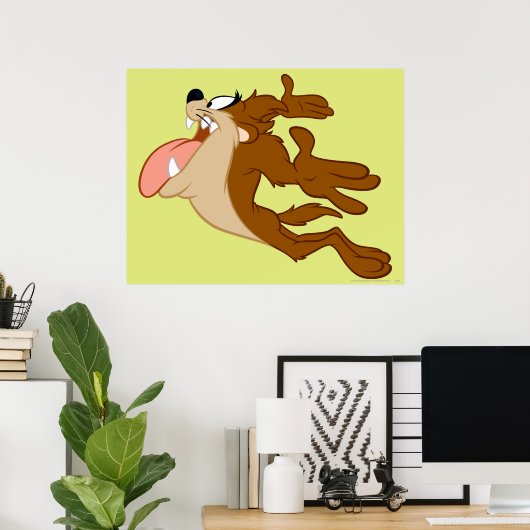 TAZ™ flying through the air ポスター (ホームオフィス)