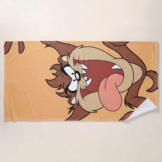 TAZ™ Leaping ビーチタオル (正面)