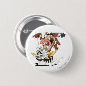 TAZ™ Mardile Driving（TAZ™の激しい運転） 缶バッジ (正面&裏面)