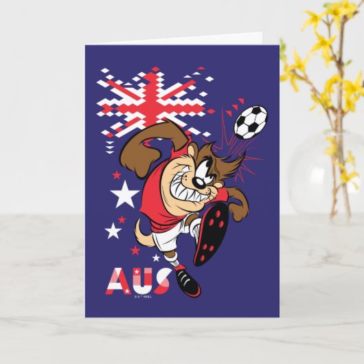 TAZ™ Team Australia Soccer Graphic カード (黄色い花)