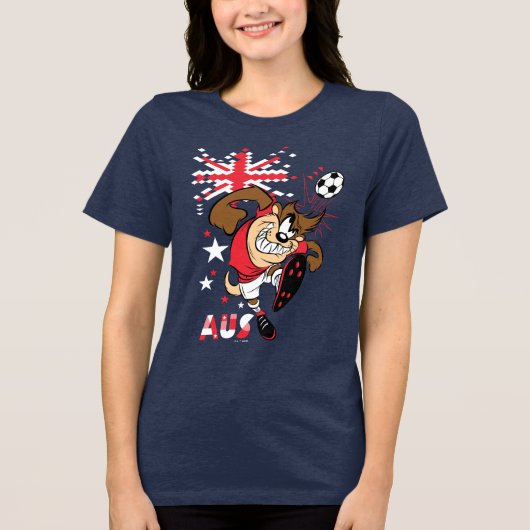 TAZ™ Team Australia Soccer Graphic トライブレンドTシャツ (正面)