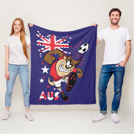 TAZ™ Team Australia Soccer Graphic フリースブランケット (インサイチュ)