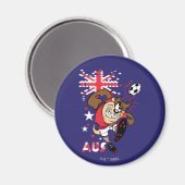 TAZ™ Team Australia Soccer Graphic マグネット (正面/裏面)