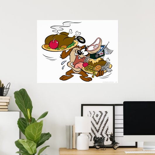 TAZ™ Thanksgiving Plates ポスター (ホームオフィス)