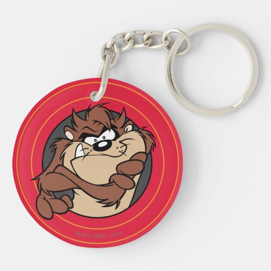 TAZ™ THROUGH LOONEY TUNES™ Circles キーホルダー (裏面)