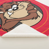 TAZ™ Through LOONEY TUNES™ Circles シェルパブランケット (3/4)