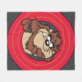 TAZ™ Through LOONEY TUNES™ Circles フリースブランケット (正面(横))