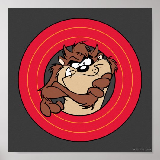 TAZ™ THROUGH LOONEY TUNES™ Circles ポスター (正面)