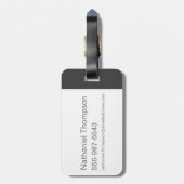 TAZ™ THROUGH LOONEY TUNES™ Circles ラゲッジタグ (裏面縦)